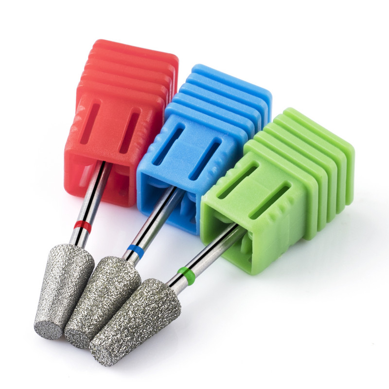 BNG Dijamantno svrdlo za nokte s dijamantnim križnim zubima Rotirajuće svrdlo za čišćenje zanoktica 3/32" svrdlo za manikuru Dodaci