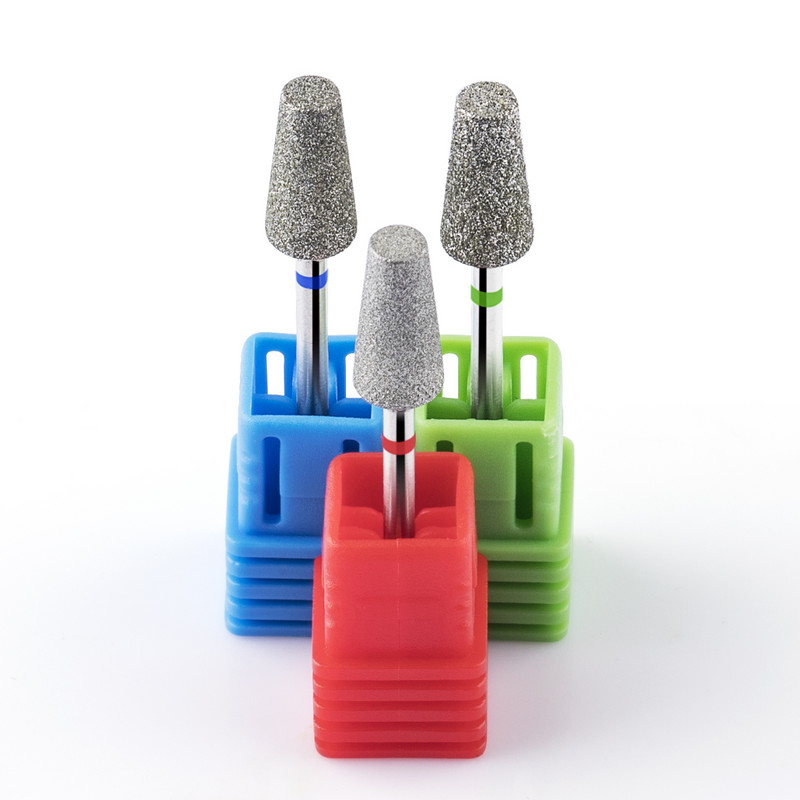 BNG Dijamantno svrdlo za nokte s dijamantnim križnim zubima Rotirajuće svrdlo za čišćenje zanoktica 3/32" svrdlo za manikuru Dodaci