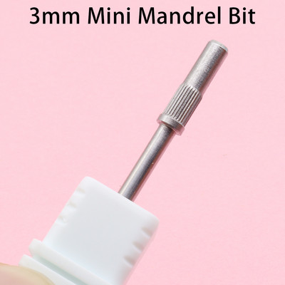 1 kom 3 mm trn za nokte Mali mini metalni trn za manikuru Držač prstena za brusni papir 3/32 Dodaci za bušilice za nokte
