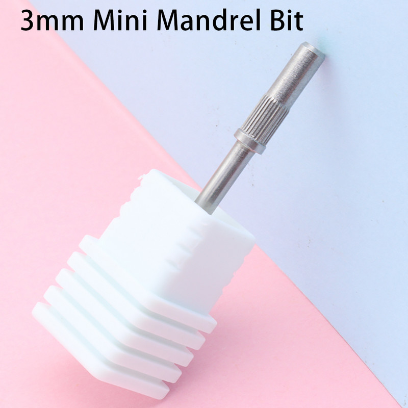 1 kom 3 mm trn za nokte Mali mini metalni trn za manikuru Držač prstena za brusni papir 3/32 Dodaci za bušilice za nokte