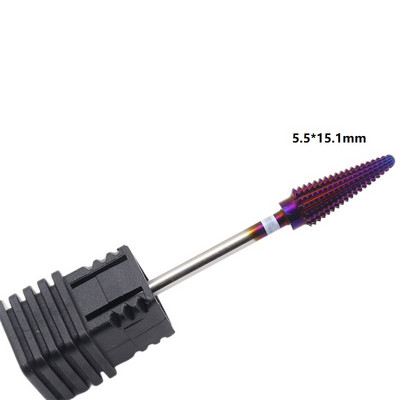 Fierbinte! Burghie pentru unghii din carbură integrală Purple Pro Pile electrice pentru mașină de găurit pentru arta unghiilor Instrumente pentru arta unghiilor pentru tăierea și lustruirea unghiilor de jos