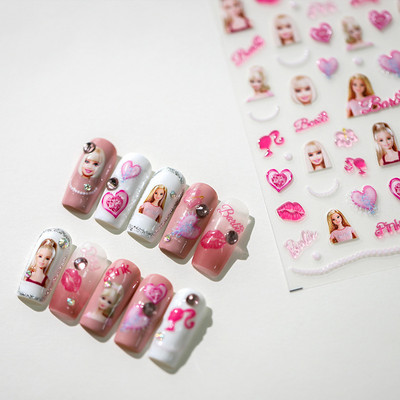 5D Reālistiska Ledus Caurspīdīga Skaista Sarkana Garšīga Želeja Zemeņu Augļi Līmējoša Nagu Māksla Uzlīmes Uzlīmes Manikīra Rotājumi