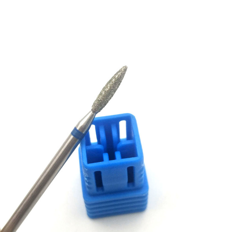 HYTOOS konusveida dimanta nagu urbis 3/32" Rotary Burr Manikīra griezēji Pedikīra instrumenti Elektriskā urbjmašīna Piederumi Nagu frēze-H0210D