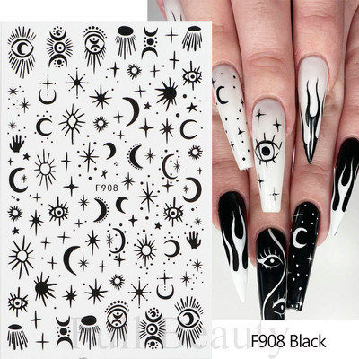 Mahjong Naljepnice za nokte Naljepnice 3D Chrome Zlatni Zmaj Kineski lik Nova godina Sreća Gel za nokte Slider Dekoracije Manikura