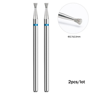 BNG 2 KOM. Svrdla za nokte Manikirne burgije za nokte za električnu bušilicu Dijamantno glodalo Manikura Pedikura Nokti Rezač zanoktica Burr