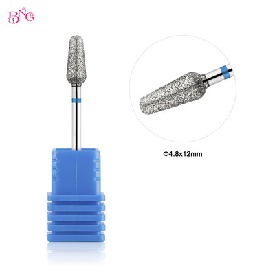 BNG 1Pc Tornado nagu urbis dimanta nagu frēzēšanas uzgalis manikīram pedikīram kutikulas noņemšanas rīks Elektriskā nagu urbjmašīna