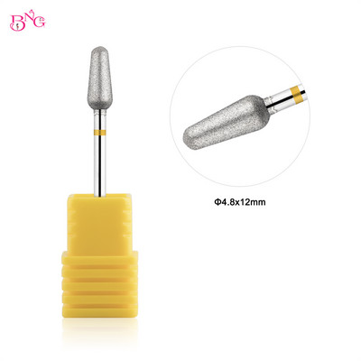 BNG 1Pc Tornado nagu urbis dimanta nagu frēzēšanas uzgalis manikīram pedikīram kutikulas noņemšanas rīks Elektriskā nagu urbjmašīna