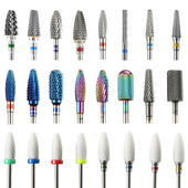 Keramičko dijamantno glodalo Nail Art Svrdlo za manikuru Turpije za nokte Električne rotacijske glodalice Nail Gel Remove Grinder Tools