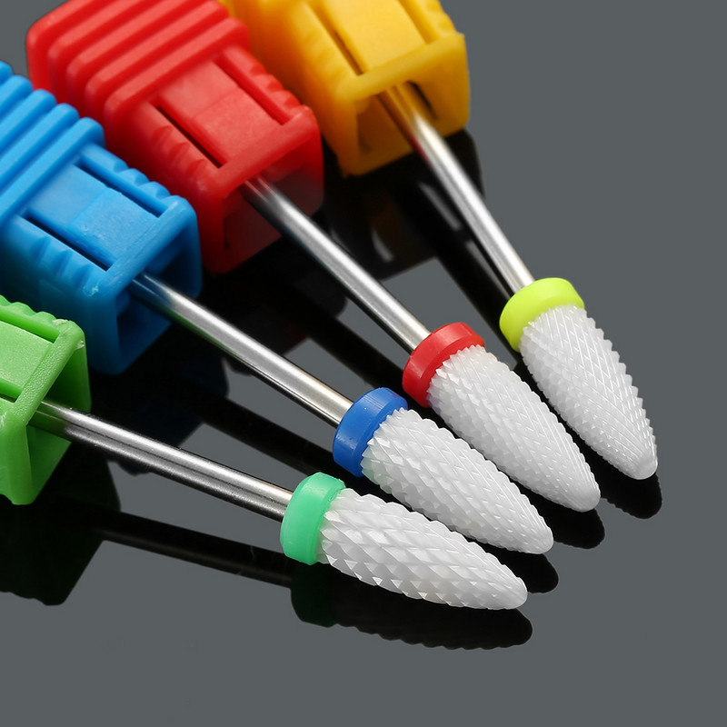 Keramičko dijamantno glodalo Nail Art Svrdlo za manikuru Turpije za nokte Električne rotacijske glodalice Nail Gel Remove Grinder Tools