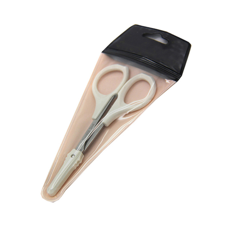 1PC Škare za obrve Oštrice trimera za trepavice od nehrđajućeg čelika Ravni trimer za lakat Brijač Škare Škare za šišanje dlačica u nosu