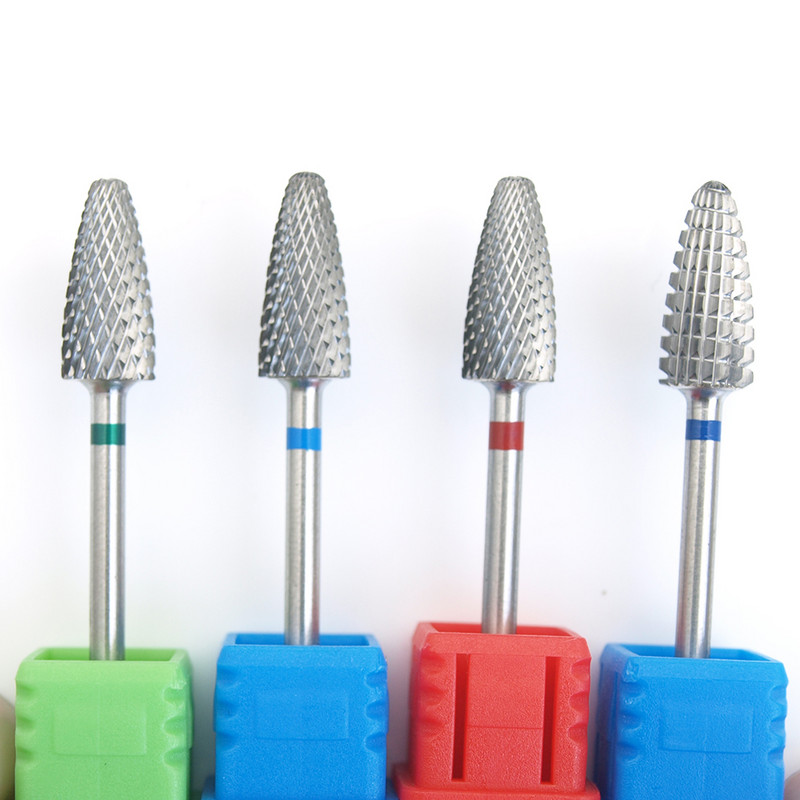 Jaunums! Volframa nagu urbis elektriskā manikīra urbjmašīnas frēzēšanas griezējs nagu vīles buferis nagu mākslas aprīkojuma piederums