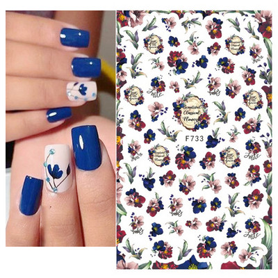 3D Snake Print Nagu uzlīmes Melnbalts Zelts Saules Mēness Rotaļveida raksts Tetovējumu uzlīmes Tauriņu nagu mākslas rotājumu uzlīmes