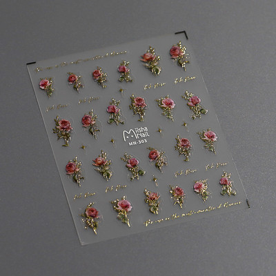 1 loksne 5D bronzējošas pērles Shell nagu mākslas uzlīmes rožzelta lāzera jūras zvaigzne mēness saule slīdnis nagu rotājumi uzlīmes Aksesuāri