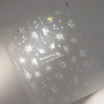 1 loksne 5D bronzējošas pērles Shell nagu mākslas uzlīmes rožzelta lāzera jūras zvaigzne mēness saule slīdnis nagu rotājumi uzlīmes Aksesuāri