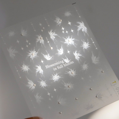 1 loksne 5D bronzējošas pērles Shell nagu mākslas uzlīmes rožzelta lāzera jūras zvaigzne mēness saule slīdnis nagu rotājumi uzlīmes Aksesuāri