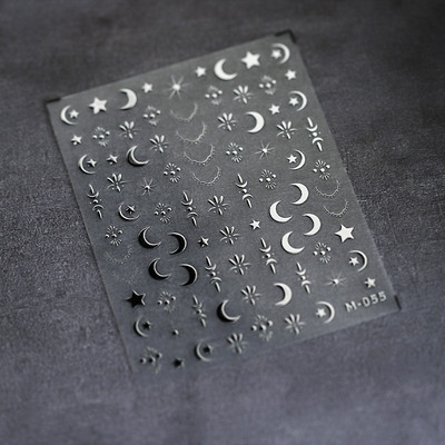 1 loksne 5D bronzējošas pērles Shell nagu mākslas uzlīmes rožzelta lāzera jūras zvaigzne mēness saule slīdnis nagu rotājumi uzlīmes Aksesuāri