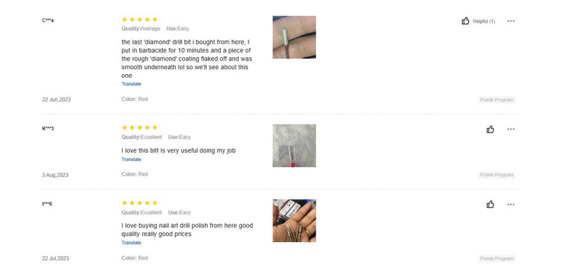 Velika okrugla dijamantna glodala za manikuru Rotirajuće svrdlo za nokte Električni stroj za pedikuru Oprema za uklanjanje zanoktica