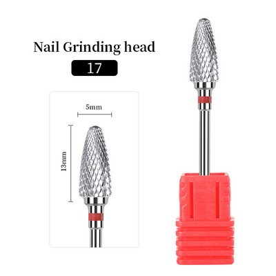 1gab nagu urbis elektrisks volframa frēzēšanas karbīda griezēji, rotācijas manikīra mašīnas aprīkojums nagu mākslas instrumentu piederumi