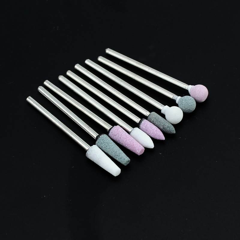 Keramikas akmens nagu urbjmašīnas frēze kutikulas manikīram elektriskie naglu uzgaļi piederumu ādai Rotary Burr instrumenti