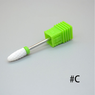 1kom Keramika Nokti Svrdlo Gel lak Keramička kutikula Uklonite glavu za brušenje Električna brusilica Zamjenjiva svrdla