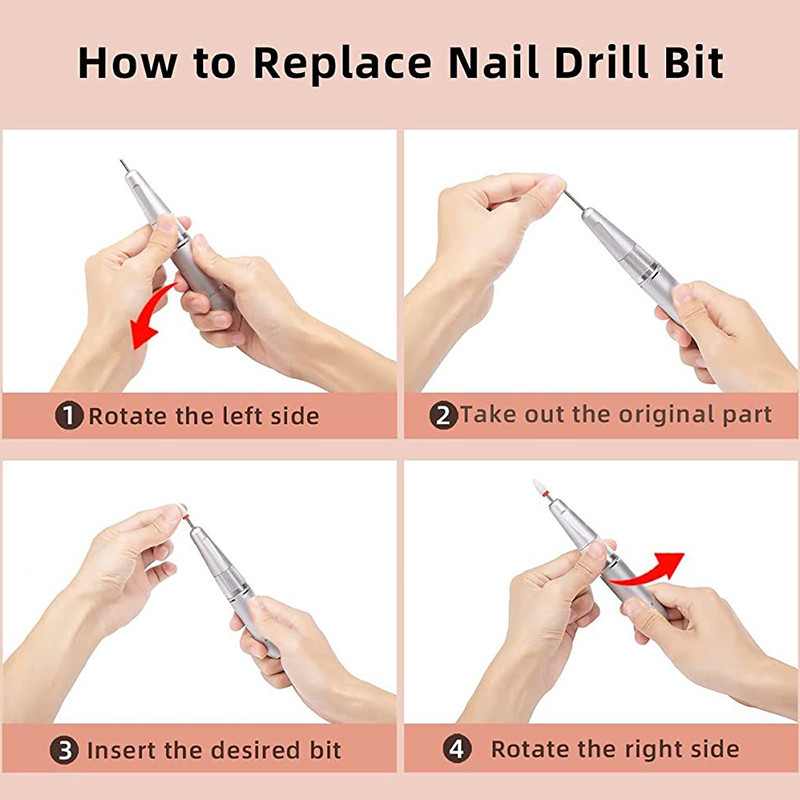 1kom Keramika Nokti Svrdlo Gel lak Keramička kutikula Uklonite glavu za brušenje Električna brusilica Zamjenjiva svrdla