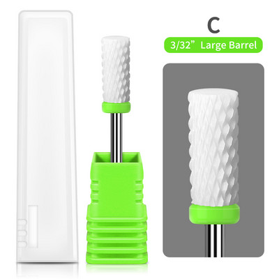 20 vrsta tvrdih keramičkih svrdla za nokte Rotirajući električni keramički rezač za manikuru Uklanjanje gel laka Turpija za nokte Pedikura