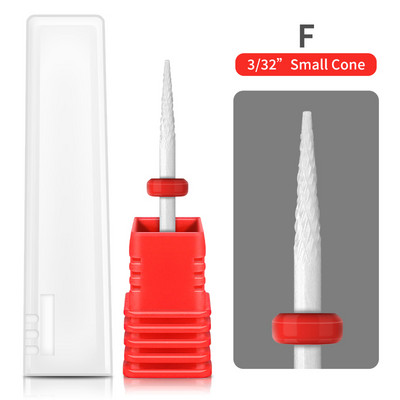 20 vrsta tvrdih keramičkih svrdla za nokte Rotirajući električni keramički rezač za manikuru Uklanjanje gel laka Turpija za nokte Pedikura