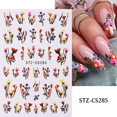 French Tips Naljepnice za nokte 3D sjajni svjetlucavi srebrni bijeli klizači Naljepnice Nail Art Dekoracije Ljepljive folije Manikura TRSTZCS068