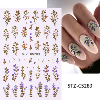 French Tips Naljepnice za nokte 3D sjajni svjetlucavi srebrni bijeli klizači Naljepnice Nail Art Dekoracije Ljepljive folije Manikura TRSTZCS068