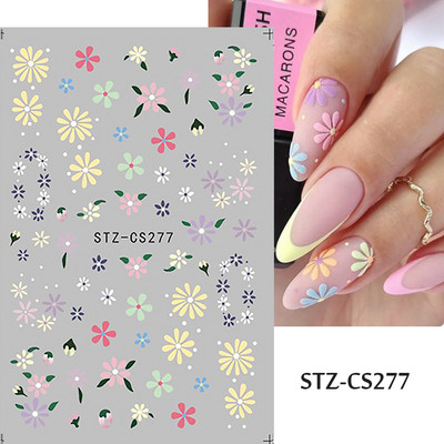 French Tips Naljepnice za nokte 3D sjajni svjetlucavi srebrni bijeli klizači Naljepnice Nail Art Dekoracije Ljepljive folije Manikura TRSTZCS068