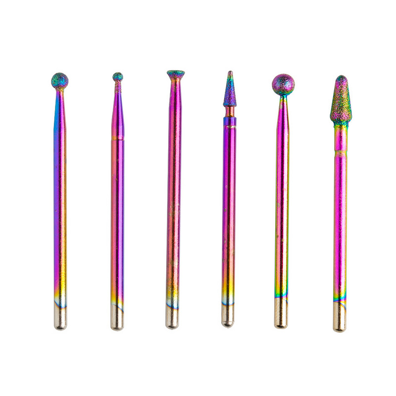 Dimanta nagu urbis Rotary Burr kutikulas tīrīšanas elektriskie uzgaļi manikīra urbjmašīnai Piederumi nagu frēze