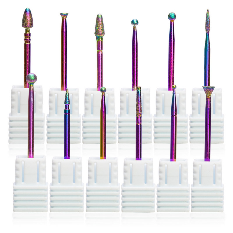 Dimanta nagu urbis Rotary Burr kutikulas tīrīšanas elektriskie uzgaļi manikīra urbjmašīnai Piederumi nagu frēze