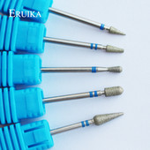 ERUIKA 5 tipuri de burghiu diamant pentru unghii Burghiu rotativ Pila de unghii pentru manichiura Accesorii masini electrice Instrumente de taiere