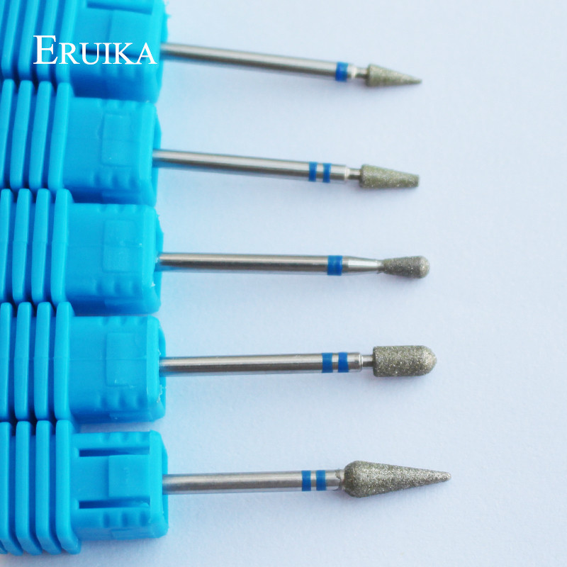 ERUIKA 5 tipuri de burghiu diamant pentru unghii Burghiu rotativ Pila de unghii pentru manichiura Accesorii masini electrice Instrumente de taiere