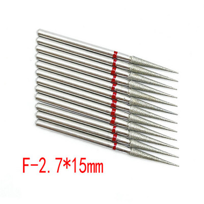 10 buc. Set de freze cu diamante pentru cuticule pentru curățarea unghiilor freză pentru manichiură accesorii freze electrice pentru îndepărtarea pielii moarte