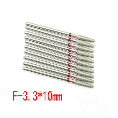 10 buc. Set de freze cu diamante pentru cuticule pentru curățarea unghiilor freză pentru manichiură accesorii freze electrice pentru îndepărtarea pielii moarte