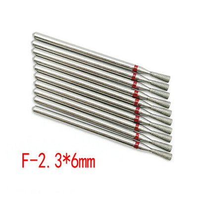 10 buc. Set de freze cu diamante pentru cuticule pentru curățarea unghiilor freză pentru manichiură accesorii freze electrice pentru îndepărtarea pielii moarte