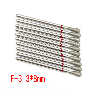 10 buc. Set de freze cu diamante pentru cuticule pentru curățarea unghiilor freză pentru manichiură accesorii freze electrice pentru îndepărtarea pielii moarte