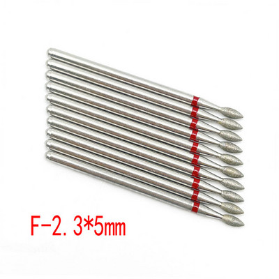 10 buc. Set de freze cu diamante pentru cuticule pentru curățarea unghiilor freză pentru manichiură accesorii freze electrice pentru îndepărtarea pielii moarte