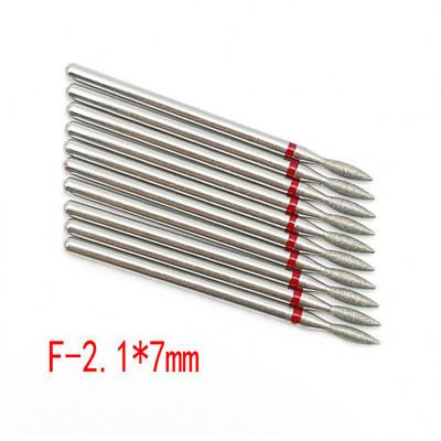 10 buc. Set de freze cu diamante pentru cuticule pentru curățarea unghiilor freză pentru manichiură accesorii freze electrice pentru îndepărtarea pielii moarte