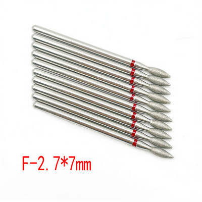 10 buc. Set de freze cu diamante pentru cuticule pentru curățarea unghiilor freză pentru manichiură accesorii freze electrice pentru îndepărtarea pielii moarte