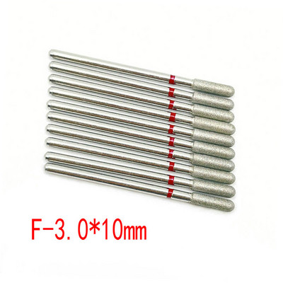 10 buc. Set de freze cu diamante pentru cuticule pentru curățarea unghiilor freză pentru manichiură accesorii freze electrice pentru îndepărtarea pielii moarte