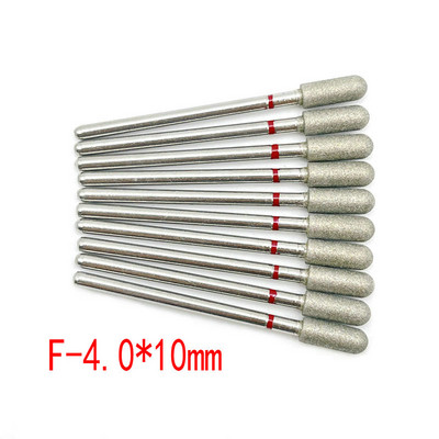 10 buc. Set de freze cu diamante pentru cuticule pentru curățarea unghiilor freză pentru manichiură accesorii freze electrice pentru îndepărtarea pielii moarte