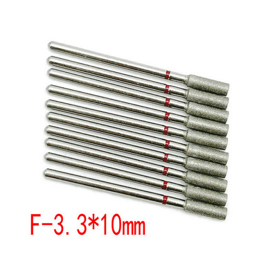 10 buc. Set de freze cu diamante pentru cuticule pentru curățarea unghiilor freză pentru manichiură accesorii freze electrice pentru îndepărtarea pielii moarte