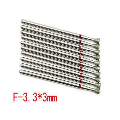 10 buc. Set de freze cu diamante pentru cuticule pentru curățarea unghiilor freză pentru manichiură accesorii freze electrice pentru îndepărtarea pielii moarte