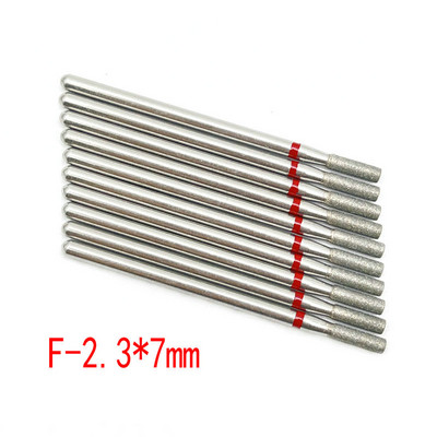 10 buc. Set de freze cu diamante pentru cuticule pentru curățarea unghiilor freză pentru manichiură accesorii freze electrice pentru îndepărtarea pielii moarte