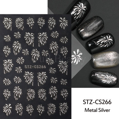 3D hologrāfisks tauriņš nagu uzlīmes mirdzoši melni balti nagu mākslas rotājumi uzlīmes piekariņi Dizains lipīgi slīdņi manikīrs