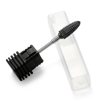 9 tipa melna titāna volframa karbīda nagu urbjmašīna Manikīra urbjmašīnas piederumi, frēzes, noņemšanas želejas instrumenti