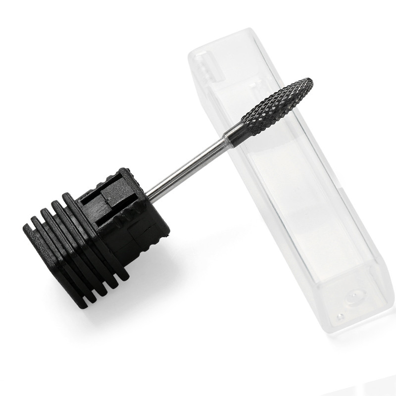 9 tipa melna titāna volframa karbīda nagu urbjmašīna Manikīra urbjmašīnas piederumi, frēzes, noņemšanas želejas instrumenti