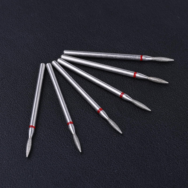 Kutikulas urbji Liesmas uzgalis manikīram pedikīram dimanta urbis pulēšanas vīles slīpēšanas galviņas Instrumenti akrila gēla nagiem